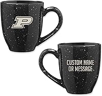 Vista 51 de Rico Industries NCAA UCLA Bruins Royal Blue - Taza de café de cerámica moteada grabada con láser de 16 onzas