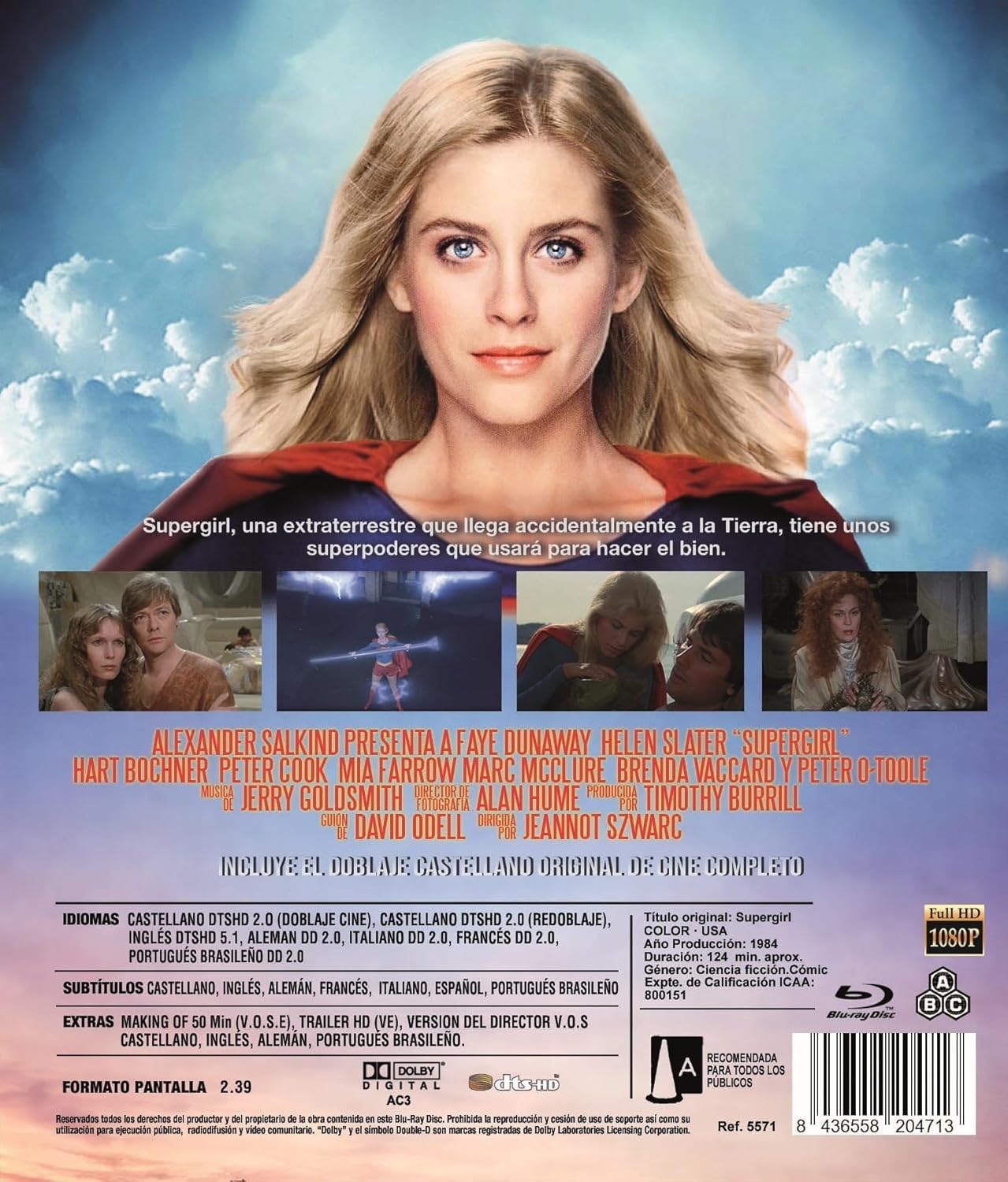 Supergirl - La ragazza d'acciaio (1984) Blu Ray Audio ITA