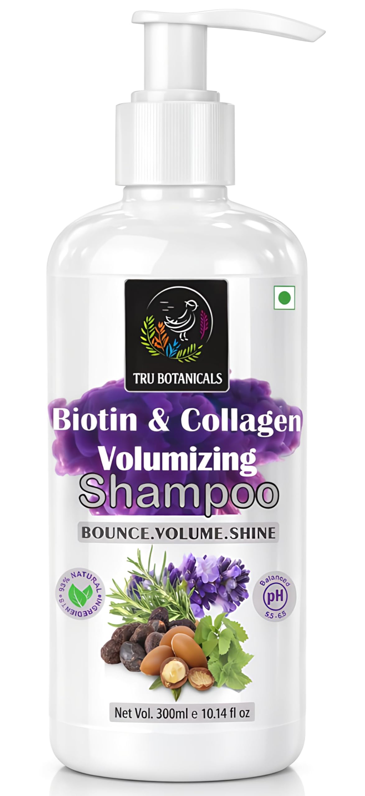 Biotin & Collagen Shampoo for Hair Growth,Oily & Dry Scalp | DHT Blockers for Thin Hair & Hair fall | Sulphate & Paraben Free | For All Hair Types | For Men & Women-300ml