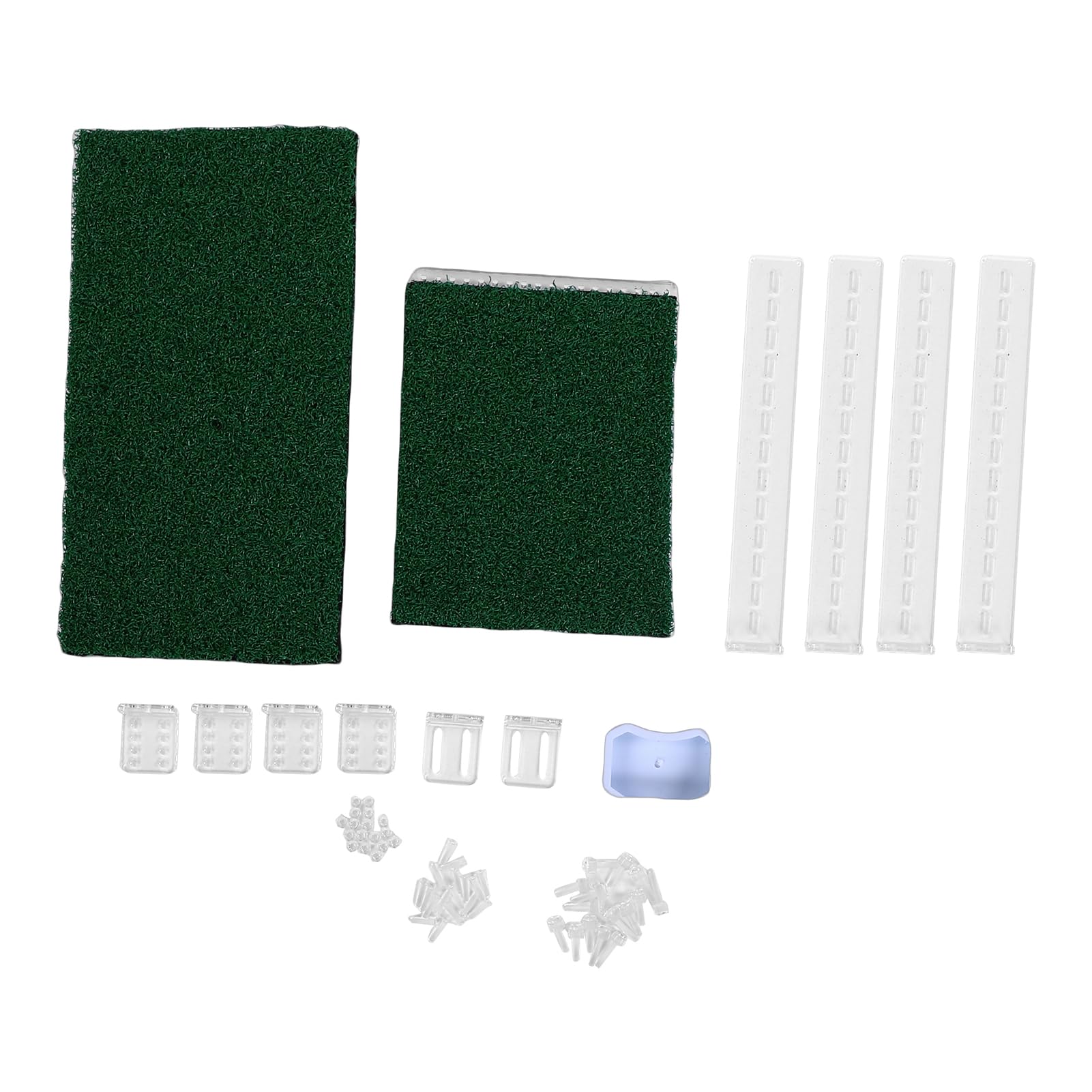 Topiky Plataforma Colgante para Tomar el Sol de Tortuga, Simulación Colgante de Acrílico, Rampa de Tortuga de Hierba, Plataforma de Decoración de Tanque de Acuario, Ajuste del Nivel de Agua,