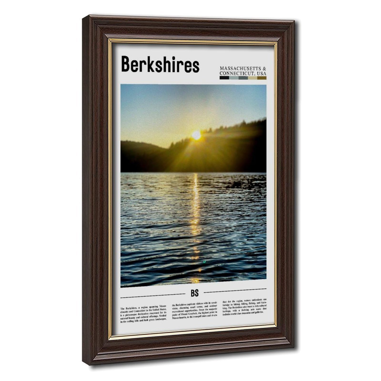 Wcyb Mokume Gane Frame Berkshires Massachusetts & Connecticut The United States Of America Scenery Travel Prints Posters Canvas Deco Paintings Wall Art For Office Living Roo