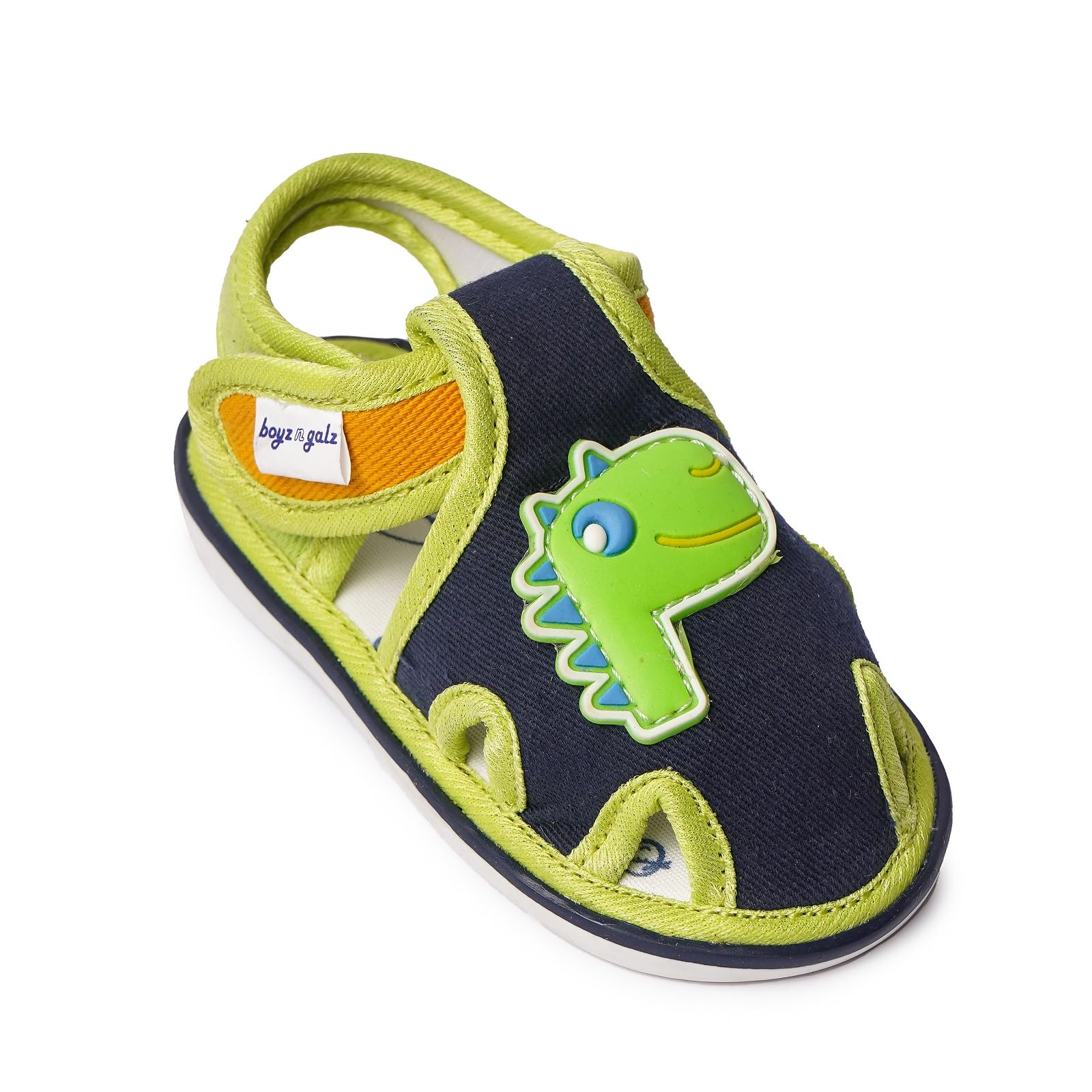 boyz n galz Chu Chu Sound Sandals for Baby Girls | Soft Sole Anti-Slip Toddler Sandals | Lightweight Open Toe Summer Footwear with Velcro Closure | Comfortable Kids Shoes (6–36 Months, Blue)-picture-11