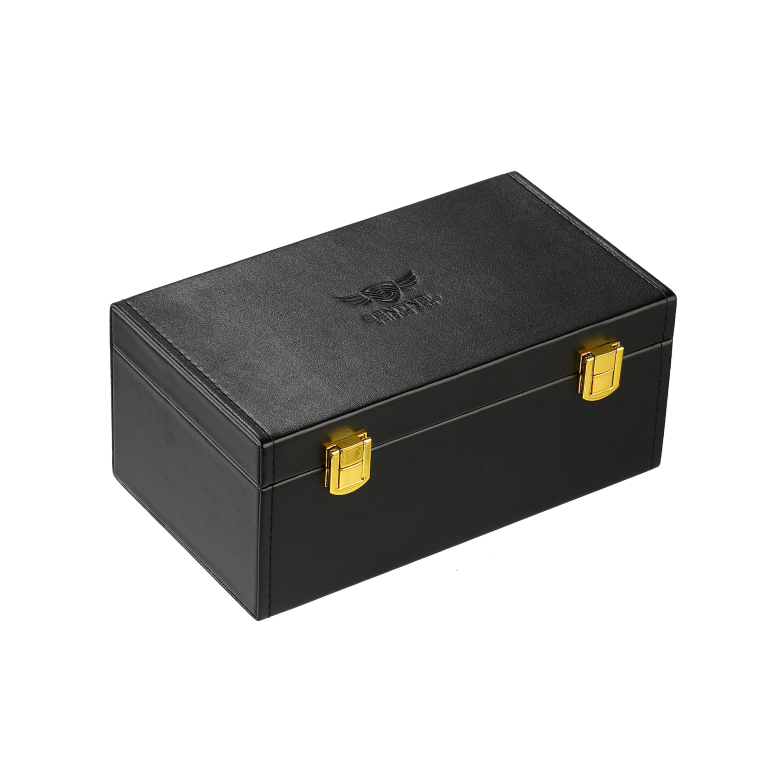 Premium Faraday Box with 2 Faraday Pouches for Car Keys - RFID Signal Blocking Box, Keyless Entry Key Fob Protector, Anti-Theft Signal Blocker for Car Security with PU Leather Design [Large Capacity]