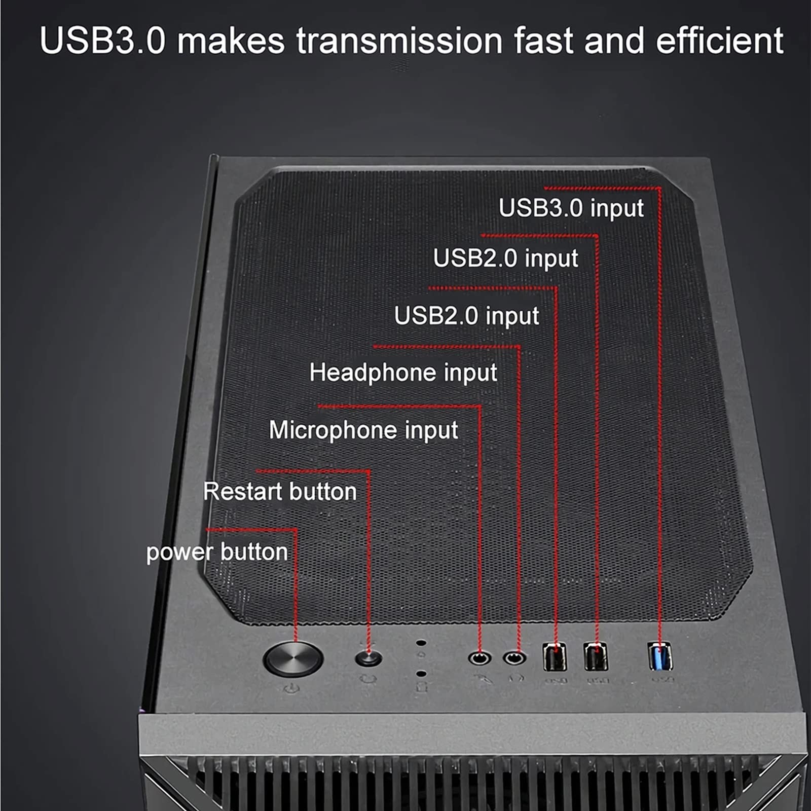 Amazon.co.jp: ミドルタワーPCケース RGBゲームケースATX/M-ATX/ITX