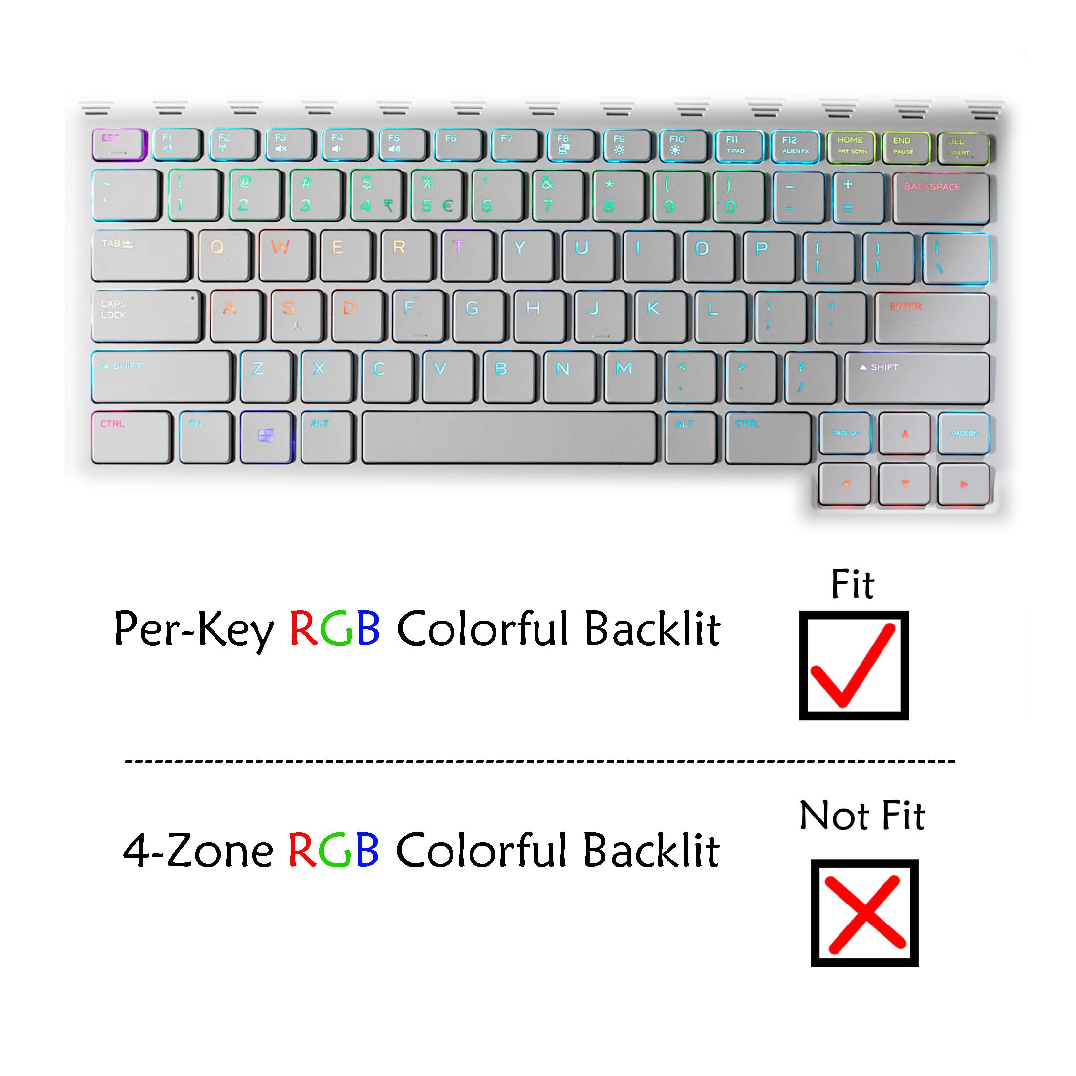 Amazon.com: AZUBAYCOM US Int'l English Layout- Laptop Keyboard for