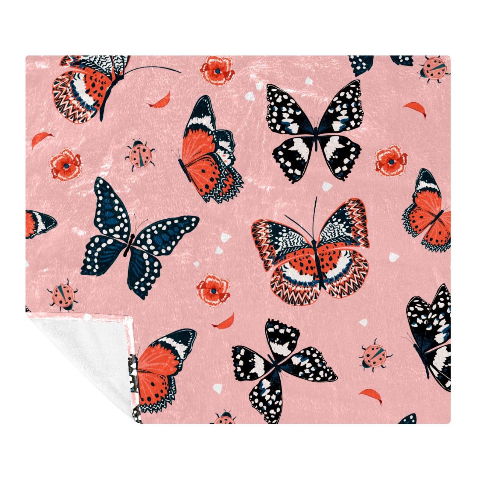 Couverture microfibre motif floral : le plaid haut de gamme doux et léger