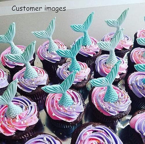 Miniatura 7 de ScivoKaval Herramienta de mano para decoración de tartas de malvavisco, fondant, 12 piezas, 5 juegos, Sugarcraft Gumpaste, glaseado más suave,