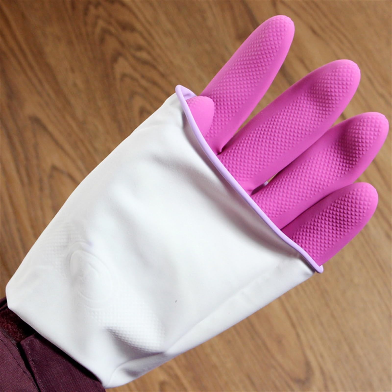 Guantes domésticos de lavado de caucho impermeable Waterproof Dishwashing Kitchen Cleaning Tools Household Dishwashing Rubber Latex Gloves