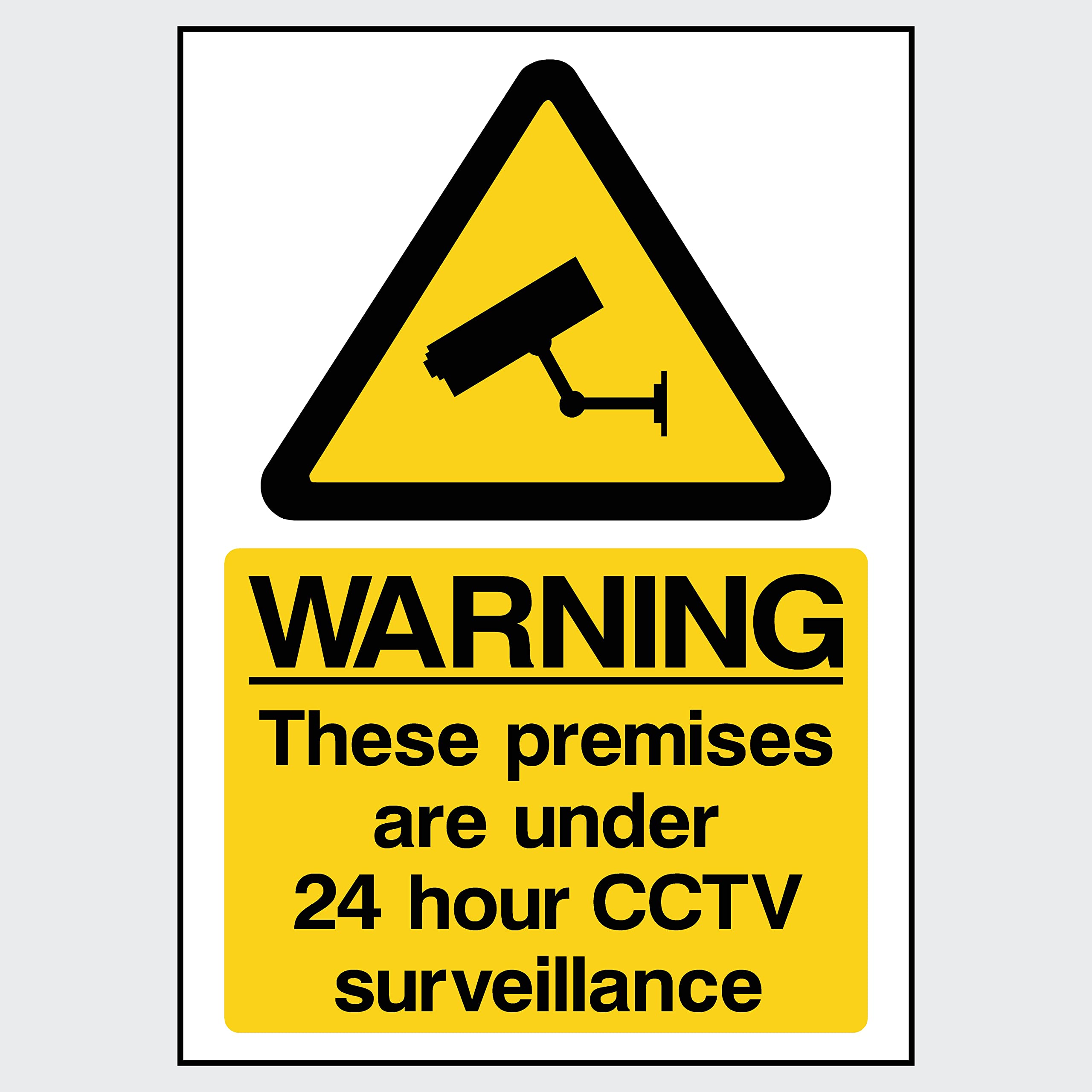 CCTV 24 hour Surveillance Sign - (Choose Size, Material & Fixing Option) (MISC12)