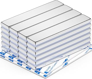 FINDMAG 24-Pack N48 Neodymium Bar Magnets 60x10x3mm - Strong Heavy Duty Rare Earth Magnets for Fridge Crafts Office DIY