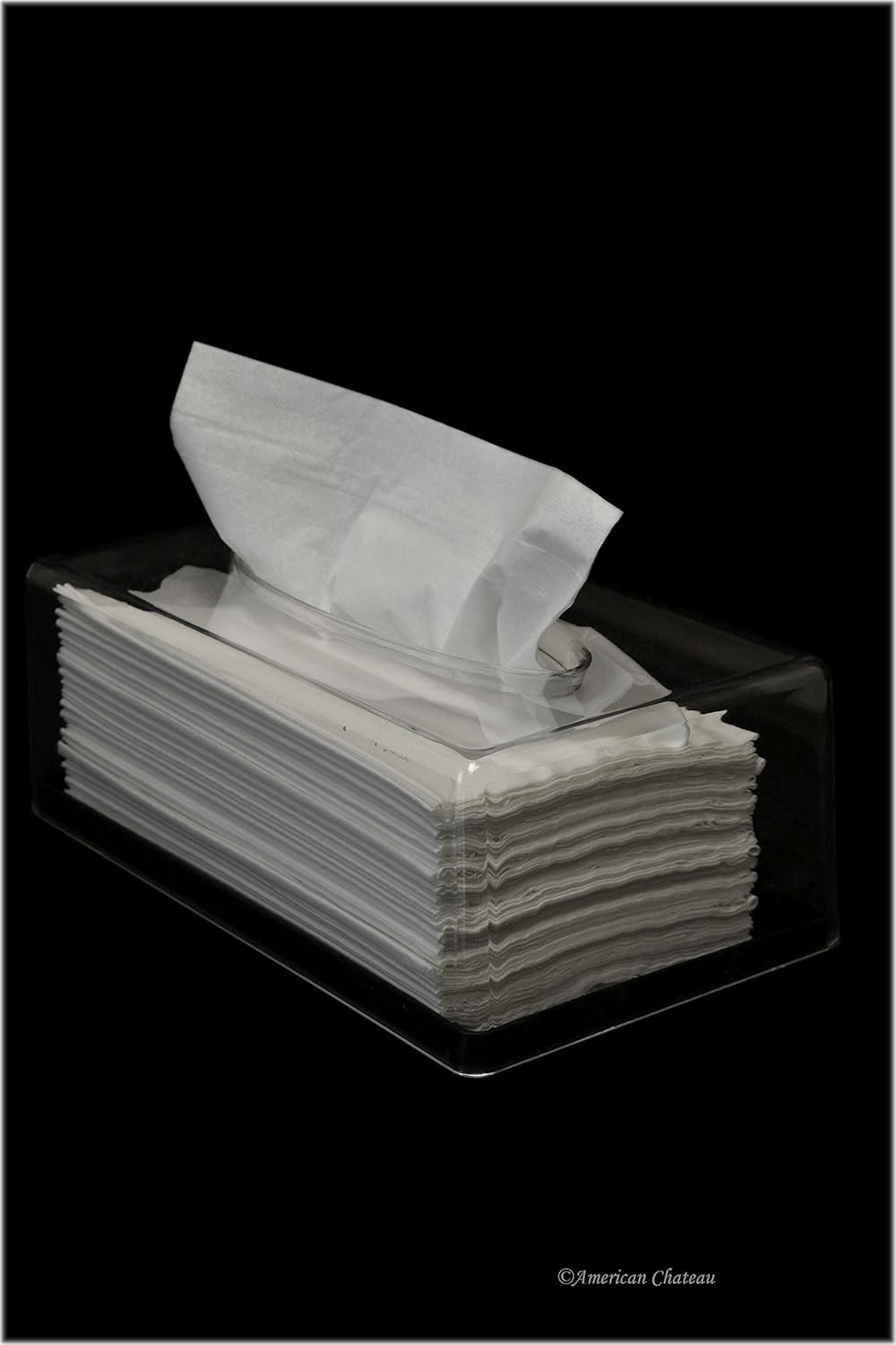 Clear Acrylic Rectangular Kleenex Tissue Dispenser Box Cover Holder