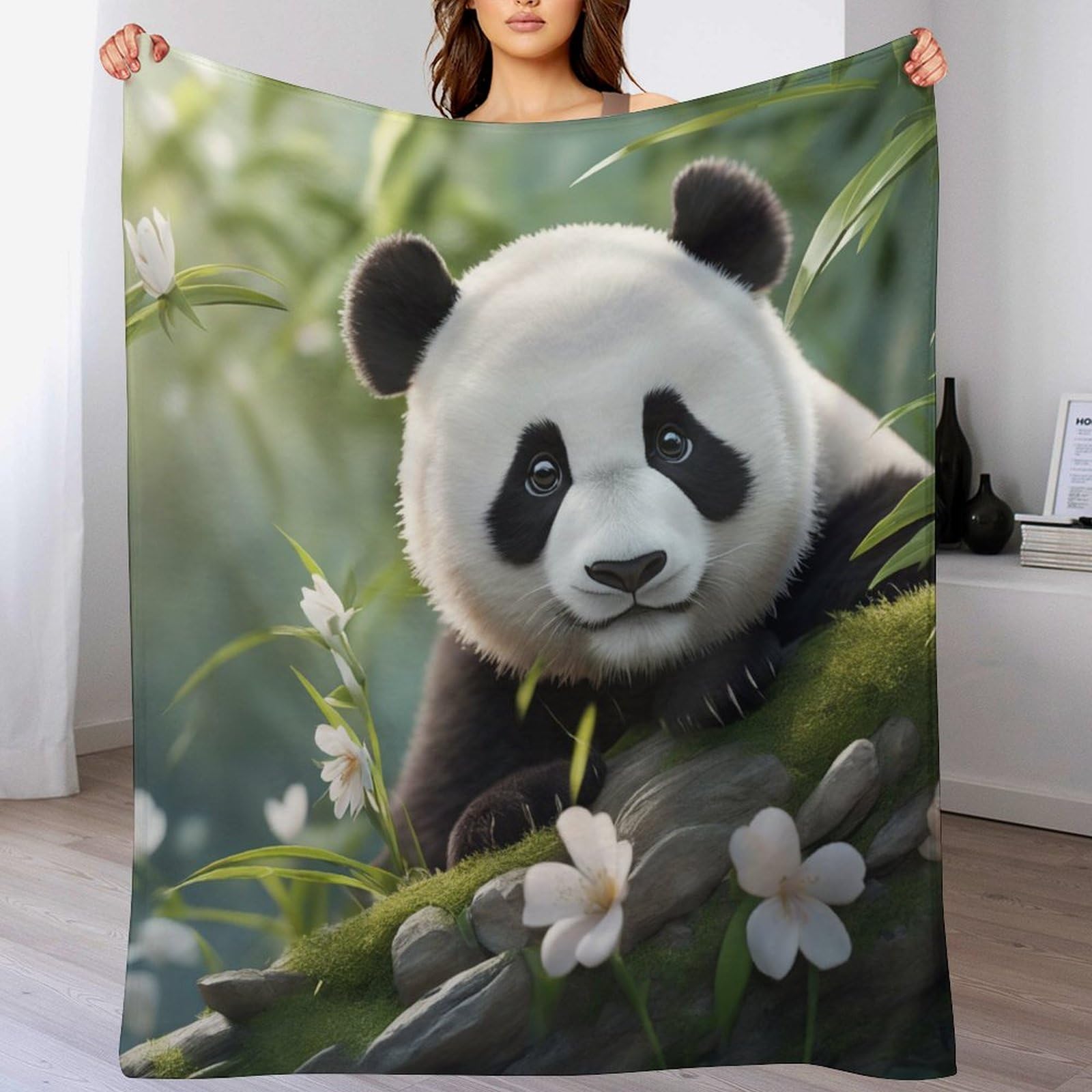 Couverture polaire panda en cadeau idéal et doux pour réchauffer toute la famille