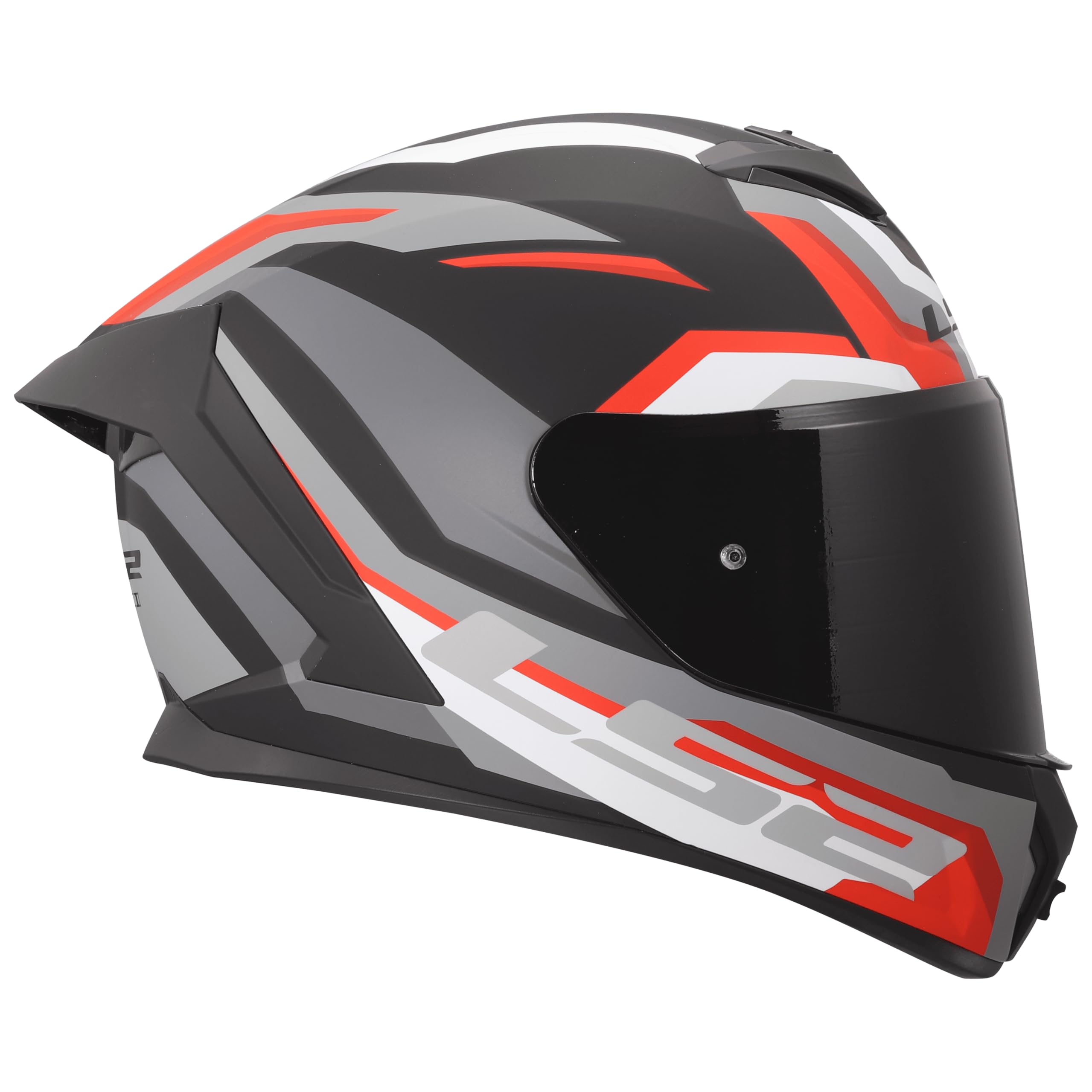 LS2, Casque Moto Intégral RAPID III HYPER Black Red, M