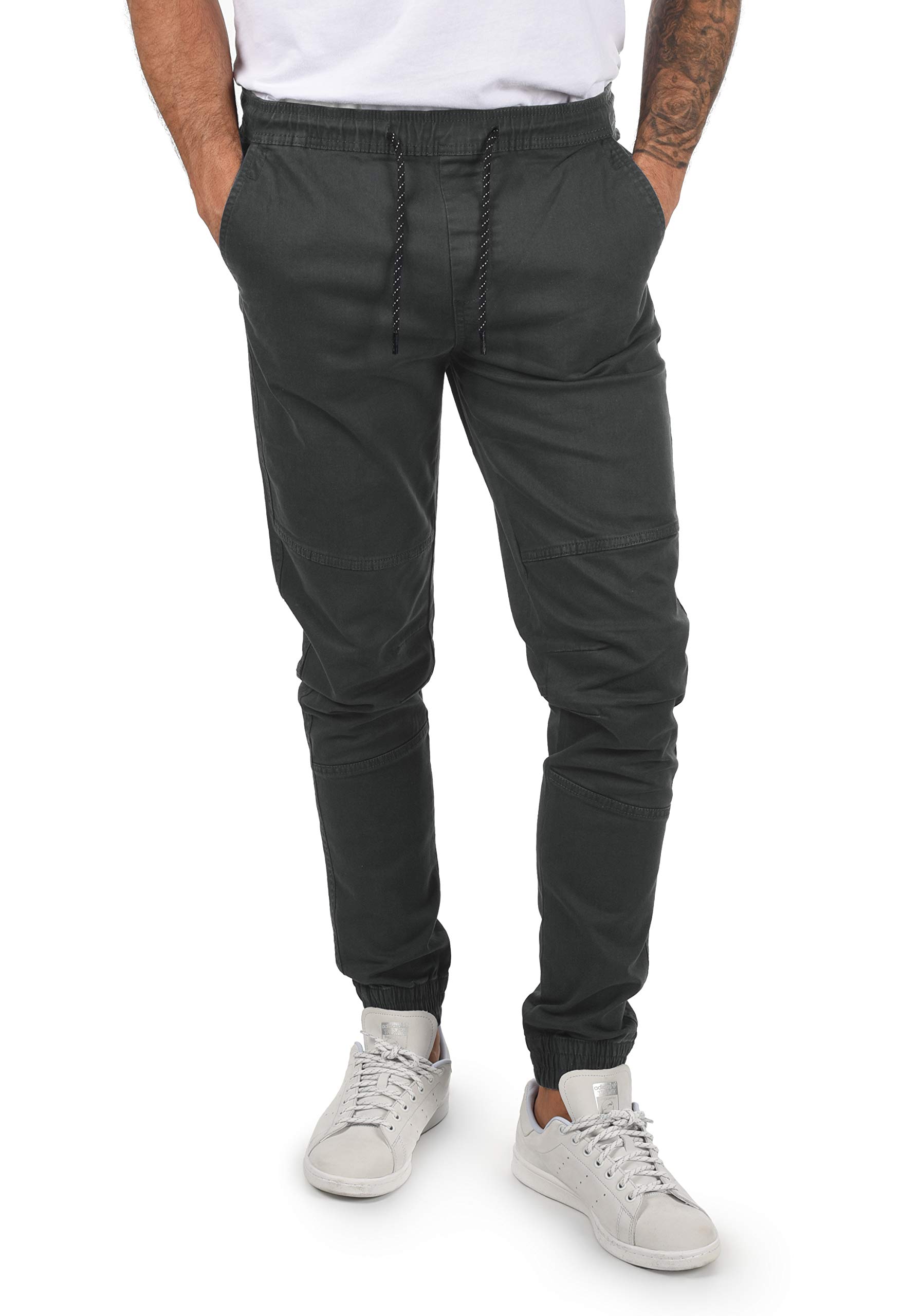 Solid SDHenako Herren Chino Hose | Stoffhose mit Stretch | Forged Iron (2820)