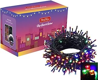 Desidiya® 10 Meter LED Decorative String Fairy Rice Lights for Home Decoration Indoor and Outdoor Decoration Lights, Festival, Party, Garden, Wedding (Multicolor)(Pack of 1)