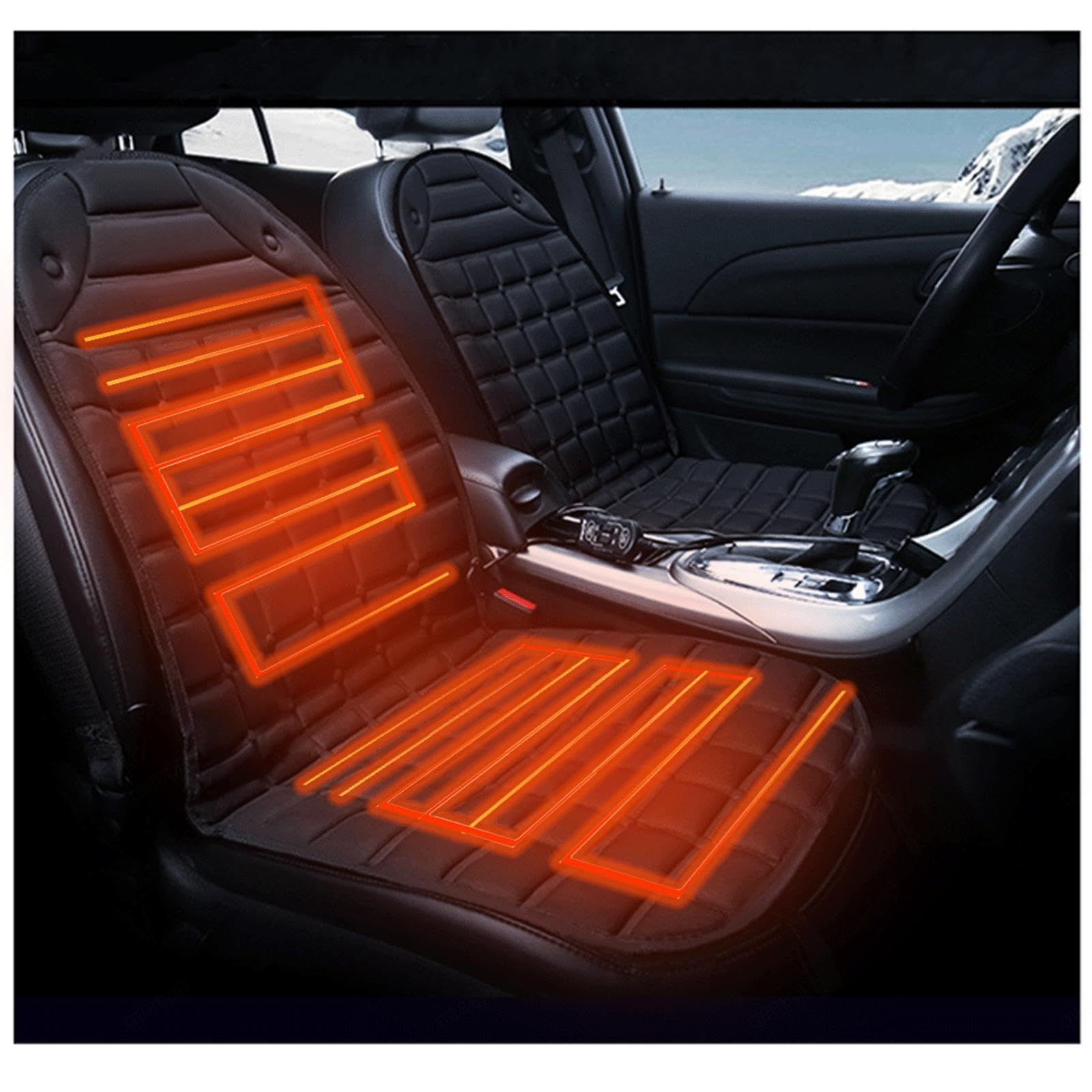 VVLXRICMassage Seat, Full Back Massager, Massagers for Neck And Back Relaxing Comfort Van Or Office