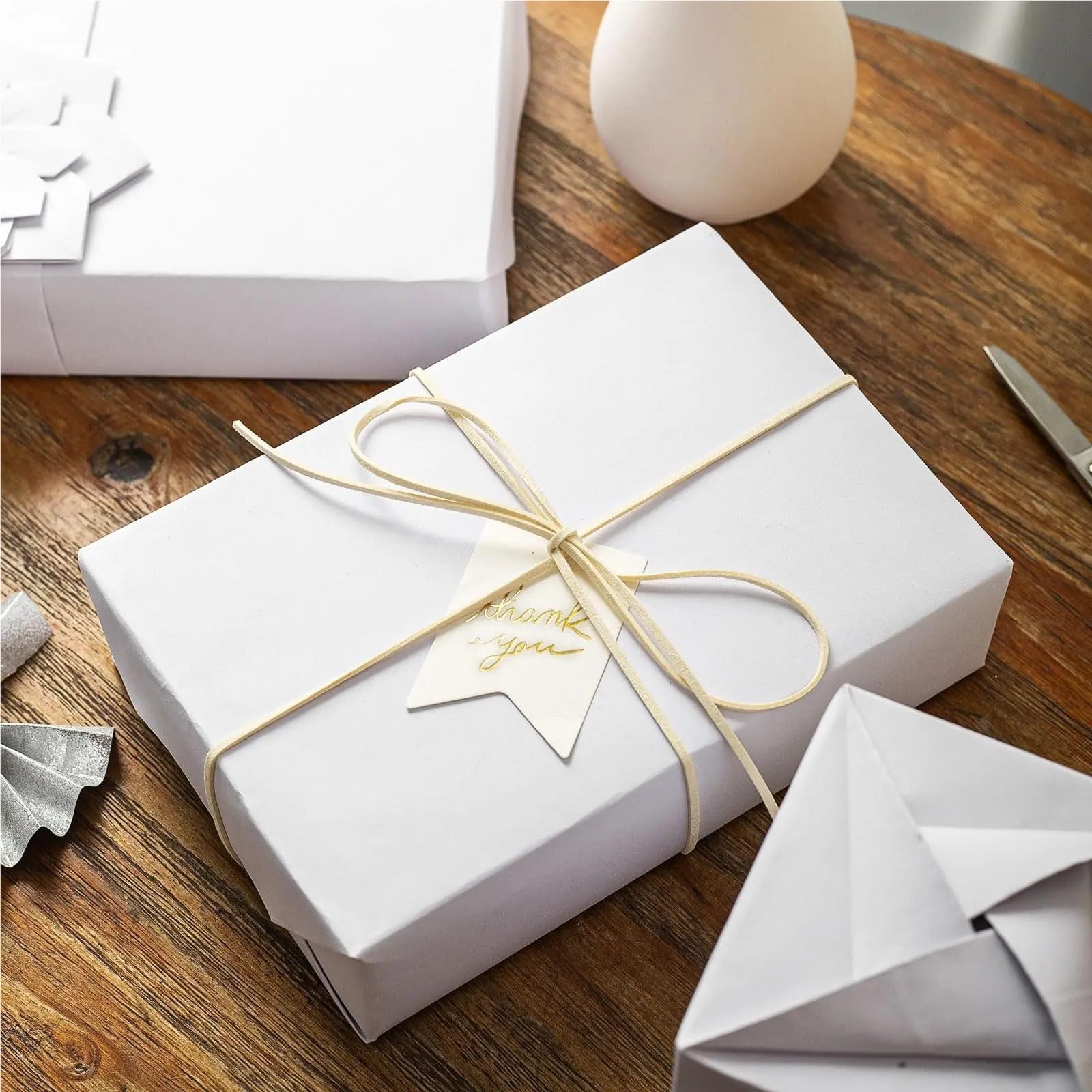 Carta da imballaggio Presente carta per Carta Alimentare | Carta da regalo for confezioni regalo artigianali, pittura, decorazioni artistiche(38cmx3.0m White)