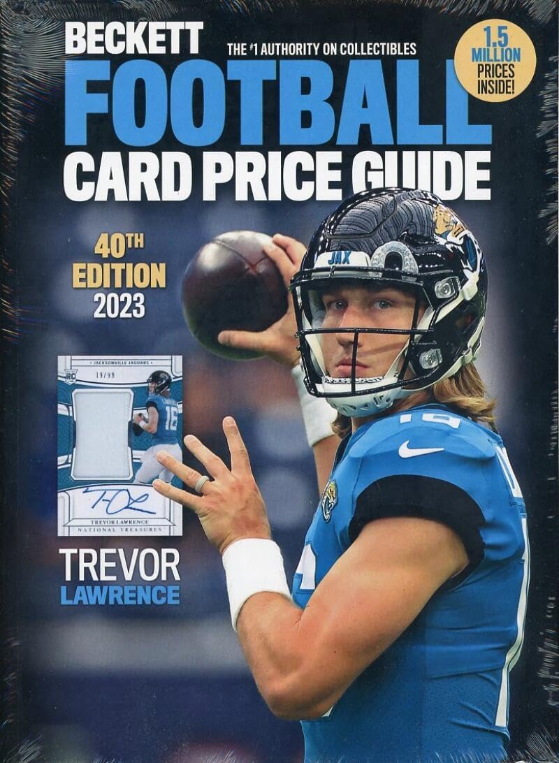 2023 Annual Beckett Football Card Price Guide Magazine 40th Edition Trevor Lawrence