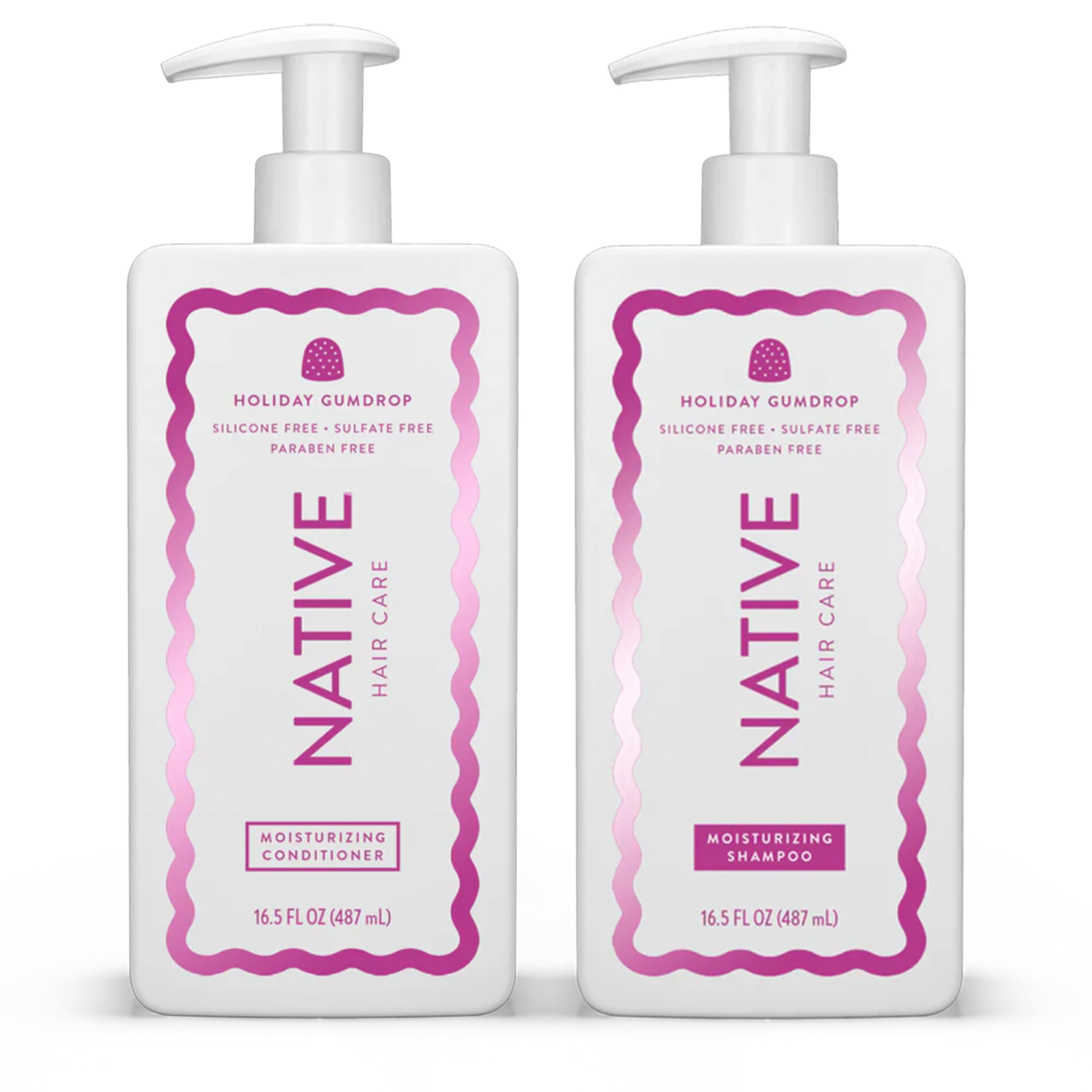 HOLIDAY クリームシャンプー 240g×2本セット オーガニック 美髪 Amazon.com : Native Holiday Gumdrop Shampoo & Conditioner Set