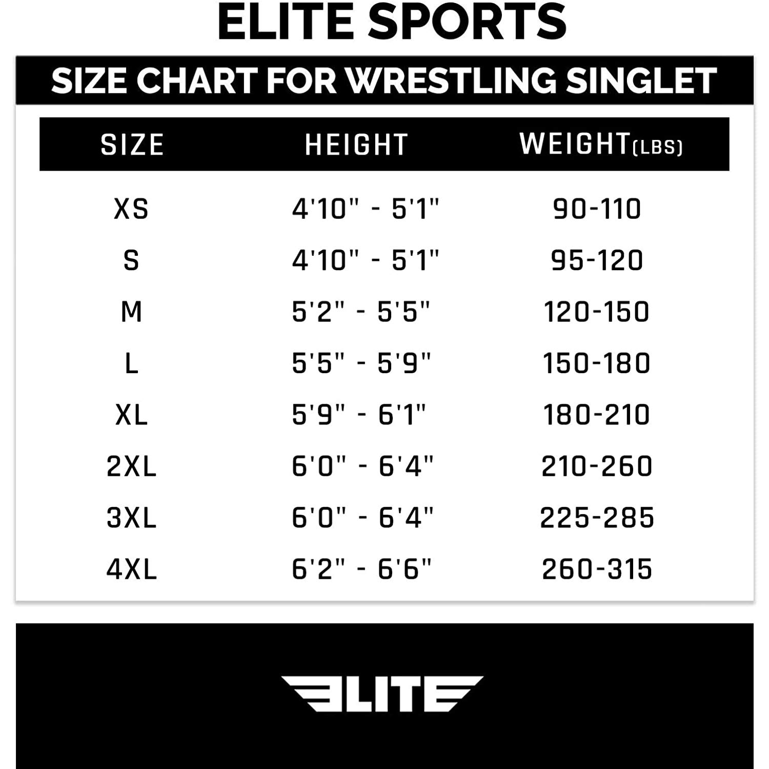 Men’s wrestling singlets, Elite Sports Standard Singlet for Men