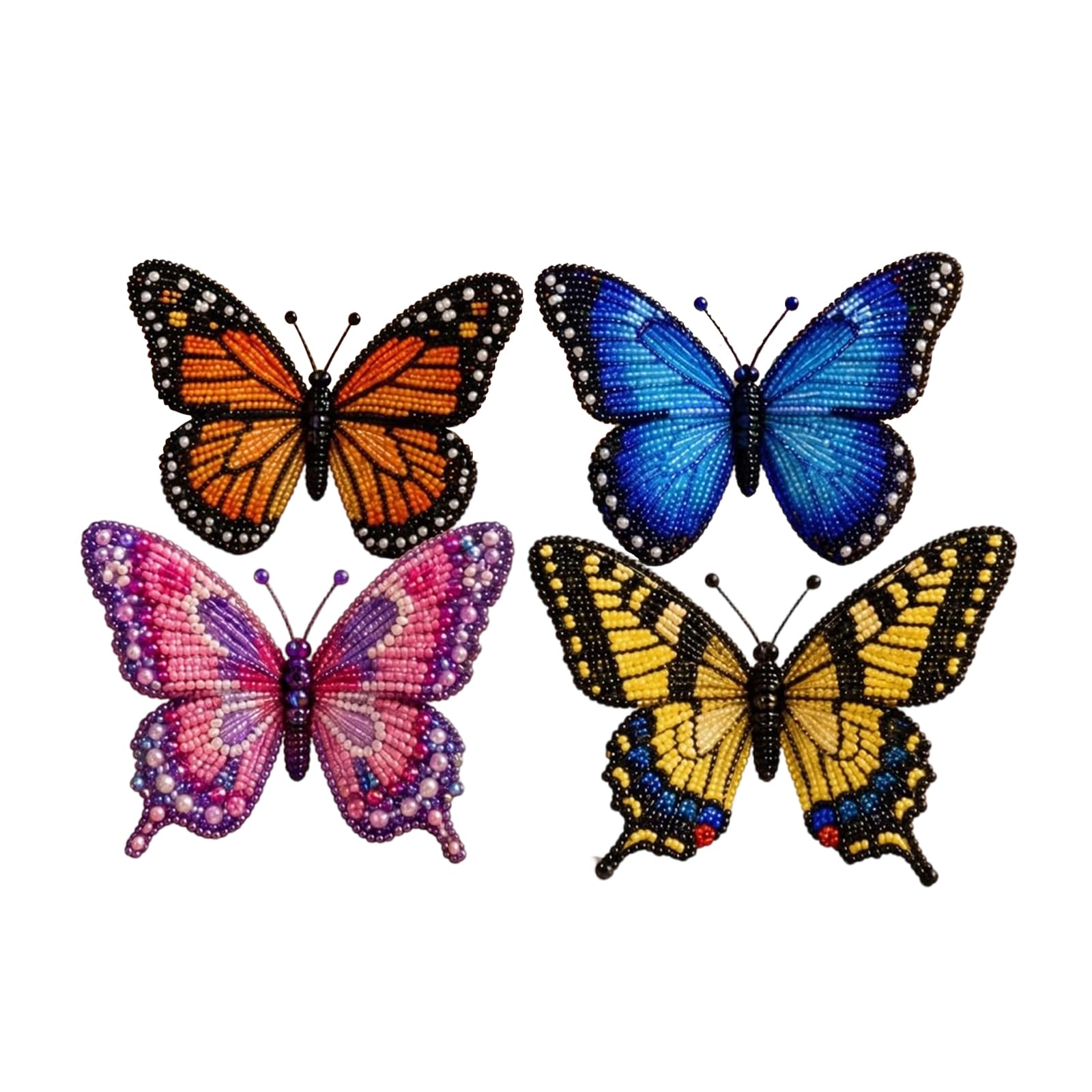 DIY Animal Beading Kit, Tiny 3D Beading Embroidery Kit, with Colorful Beads & Instructions, Beaded Animal DIY Set, Handmade Creative Arts & Crafts Gift for Adults & Beginners