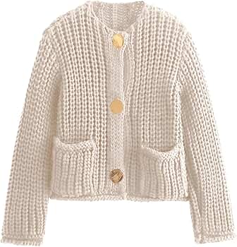 トップス 2023SS SIIILON short cardigan Womens Fall Sweaters Cardigan 2023 Open Front Oversized