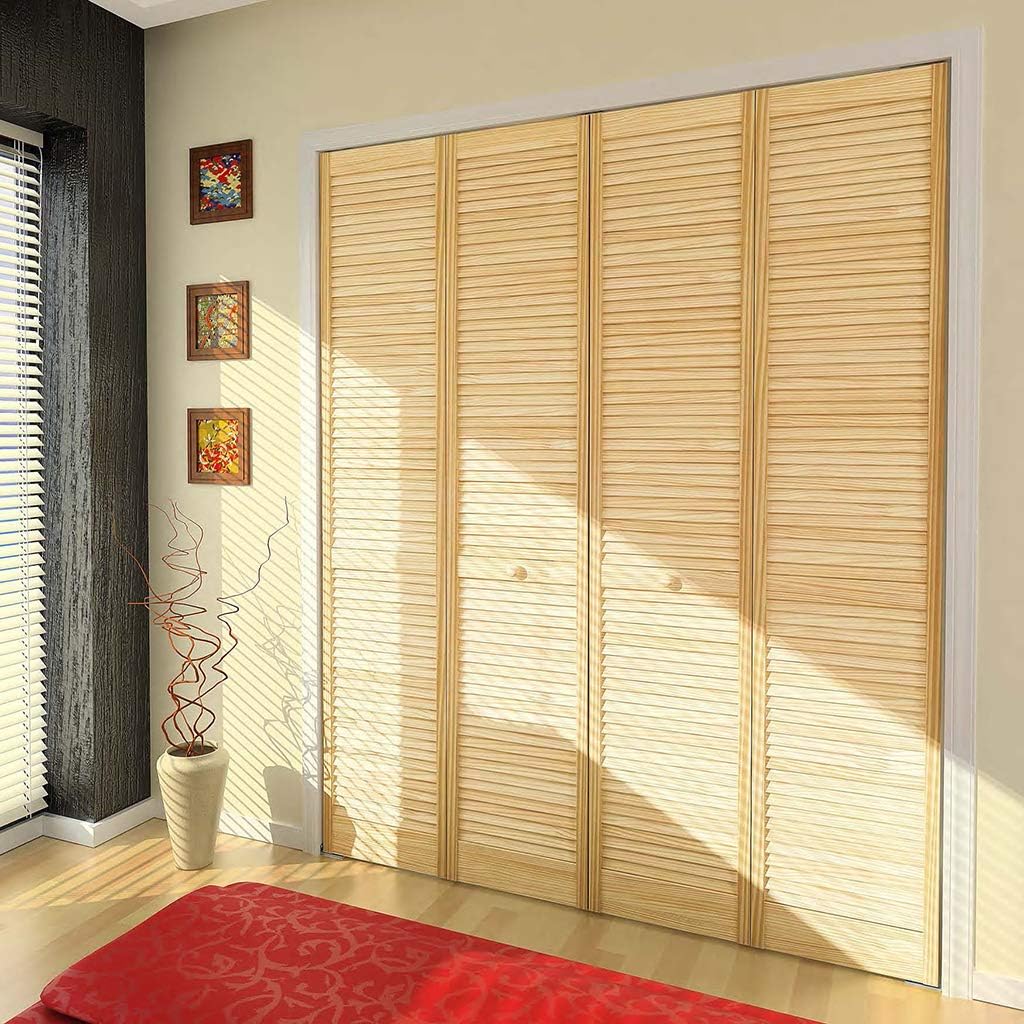 Closet Door, Bi-fold, Kimberly Bay Traditional Louver-Louver Clear (80x32)