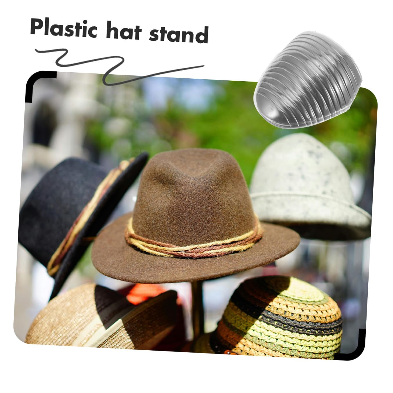 Pvc Supporto Interno 50 Pezzi, Leggero e Facile da Spostare, per Riporre Cappelli Cappellini da Baseball, a Casa in Negozio