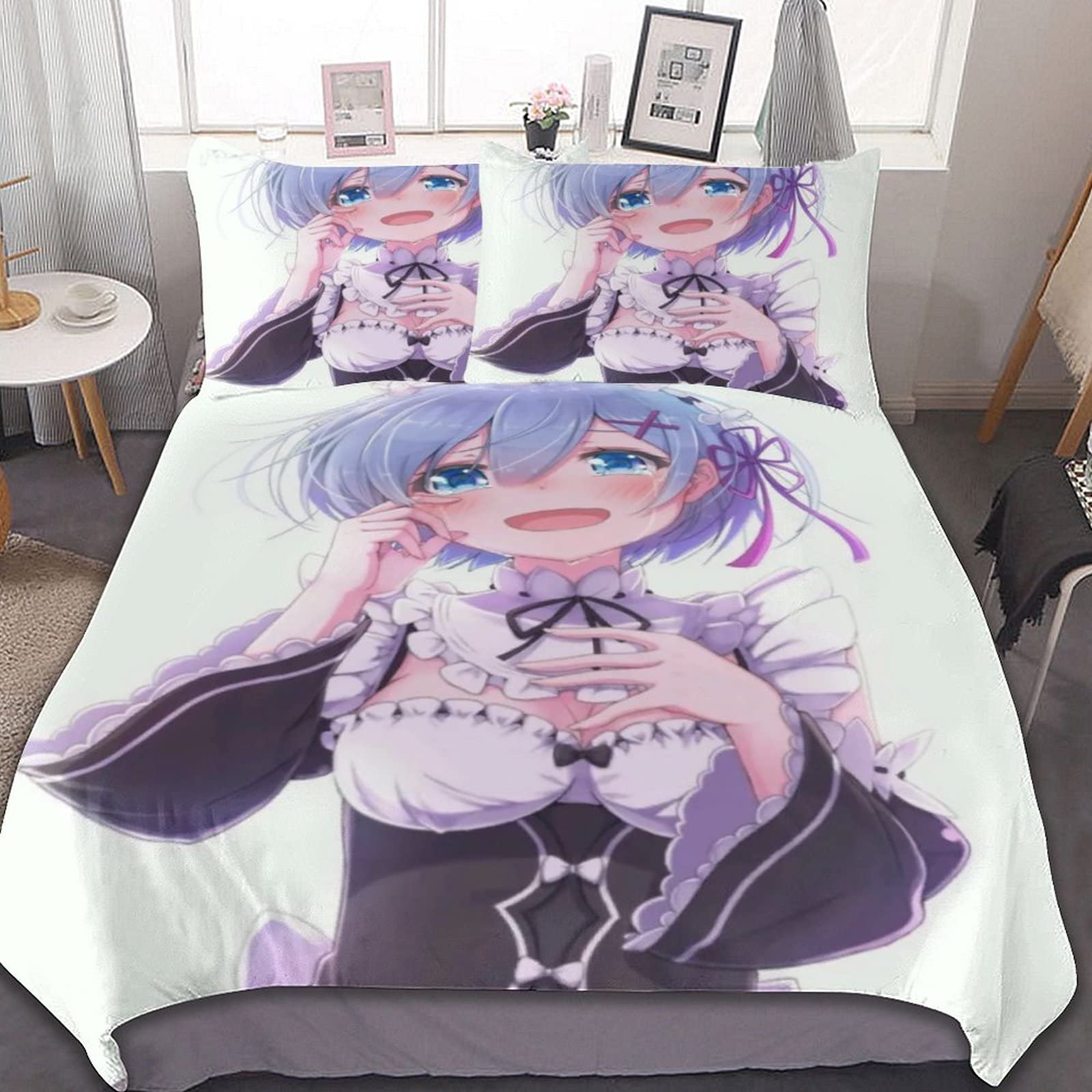 Amazon｜レム Re ゼロから始める異世界生活 布団カバー3点セット 