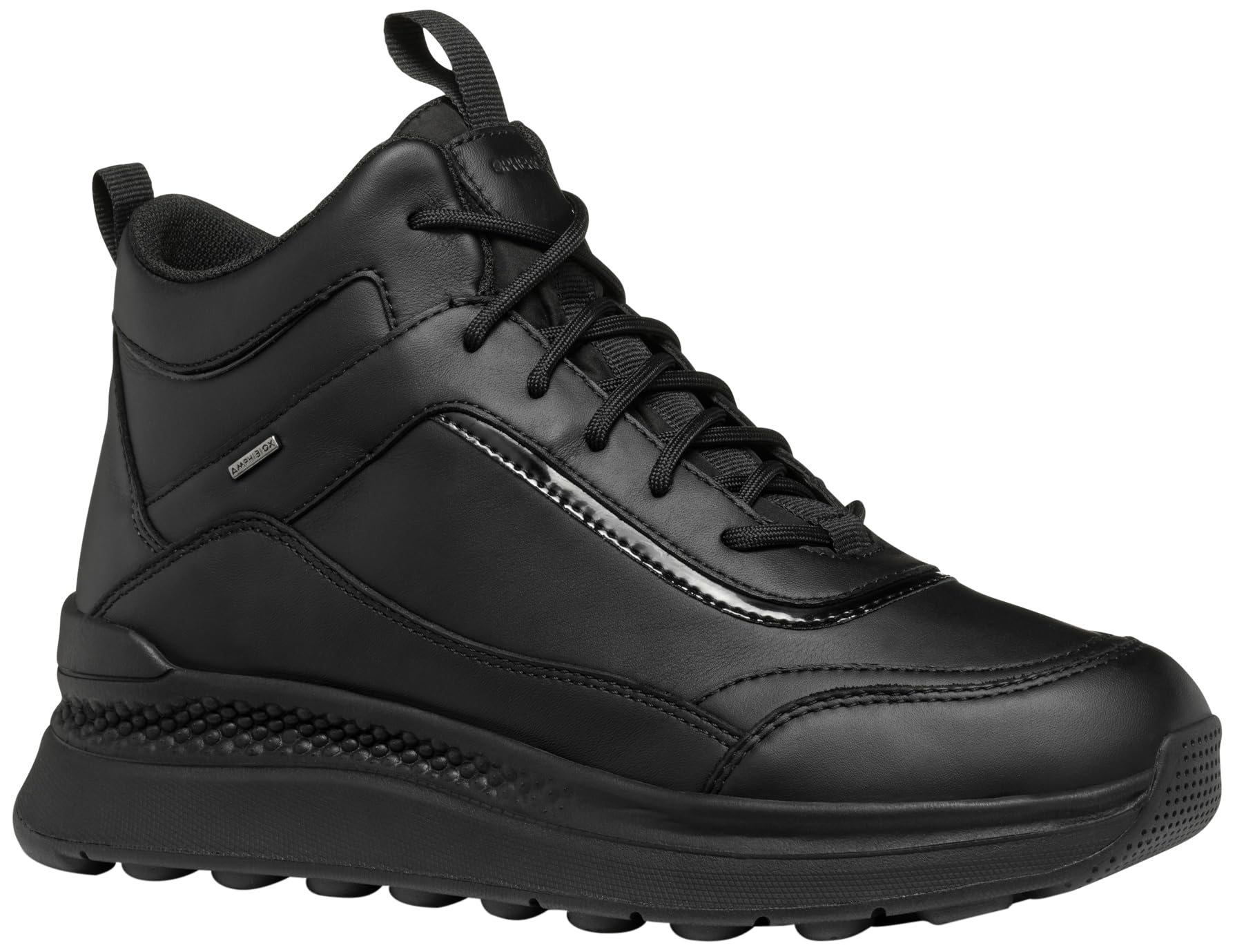 Geox Women's D Spherica Actif X2 Sneaker, Black, 5 UK