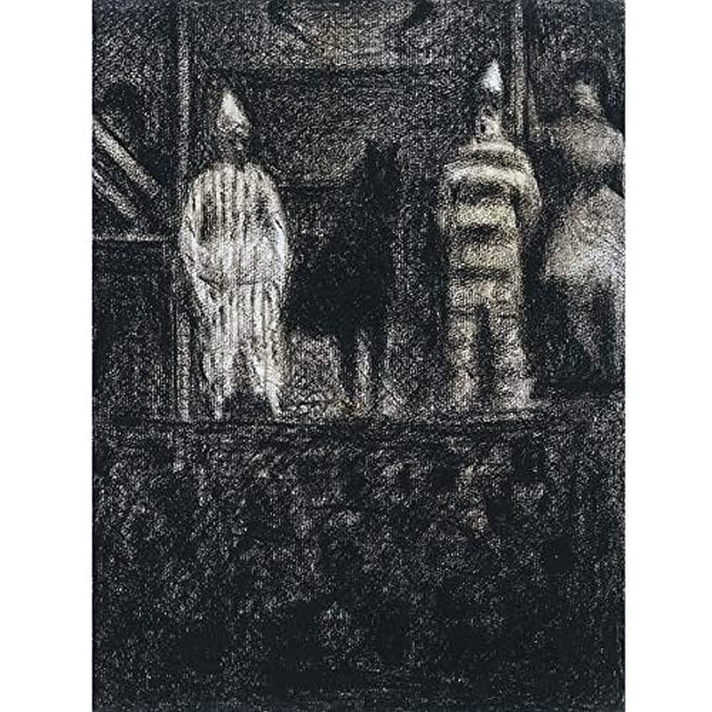 Georges Pierre Seurat Sidewalk Show Art Print Canvas Premium Wall Decor Poster Mural