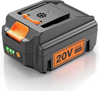 Futurebatt 20V 6.0Ah Battery Replacement for Worx PowerShare 20V Battery WA3520 WA3525 WA3575 Suitable for Power Tools WG151s WG155s WG251s WG255s WG540s WG545s WG890 WG891