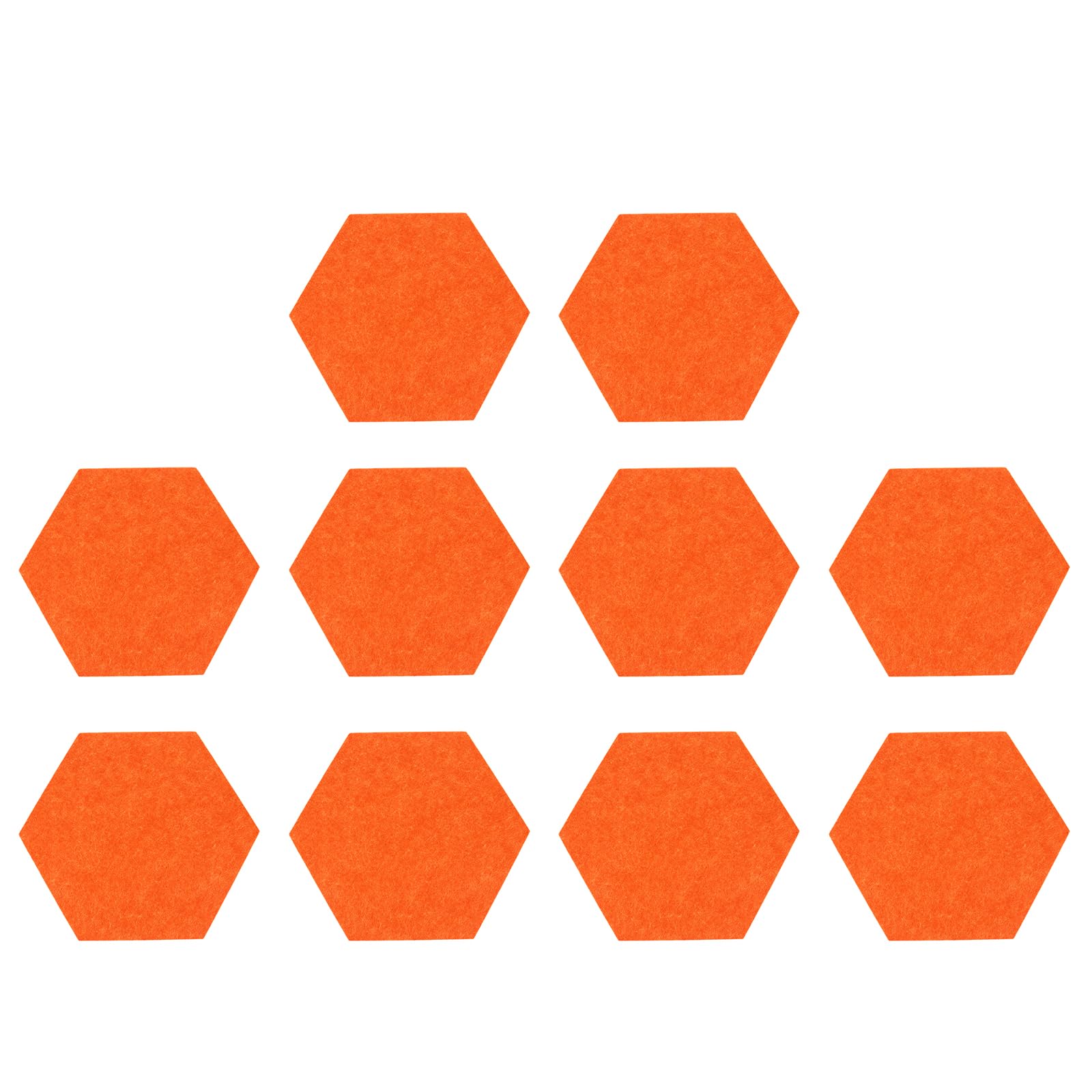 Tablero de Mensajes de Fieltro Hexagonal, 10 Piezas, Decoración de Pared