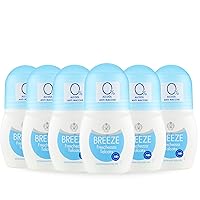 BREEZE | Deodorante Roll On Freschezza Talcata, 6x50 ml