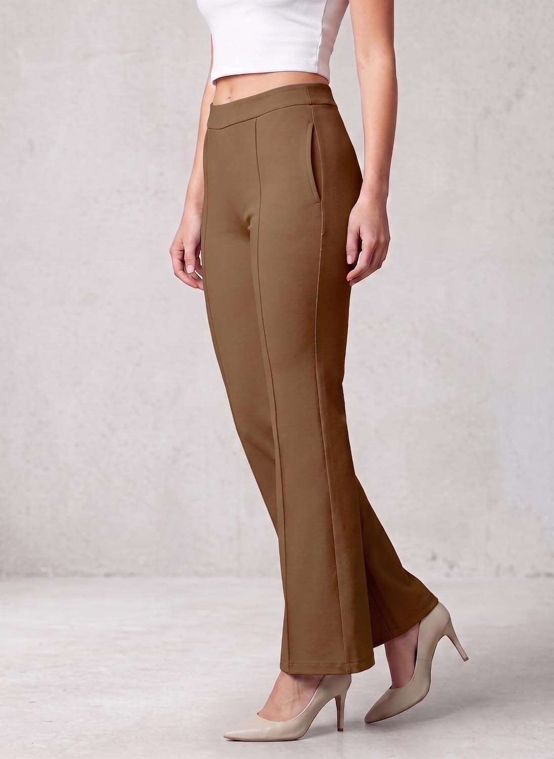 victoria high waisted dress pants - taupe Buy Mehrang Bootcut p_WinterSale30 The Charcoal Grey Wedding Stylish and fashion make Color:navy
