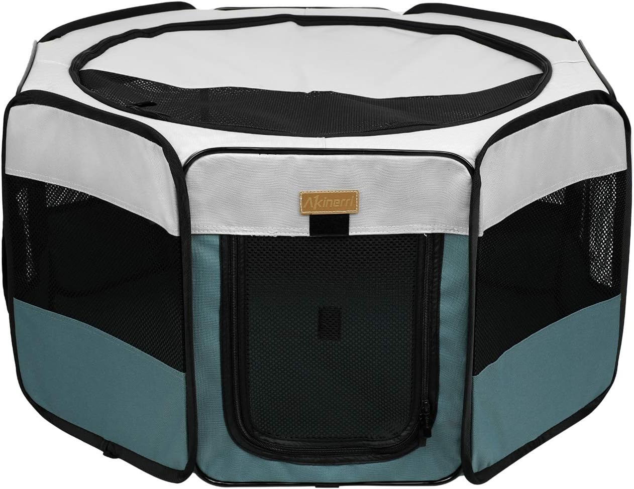 Akinerri Pet Playpen Portable Foldable Playpen for Dog/Cat