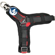 Puppia Soft Dog Harness X No Choke No Pull Adjustable Walking Training for Small and Medium Dog - RED - M
