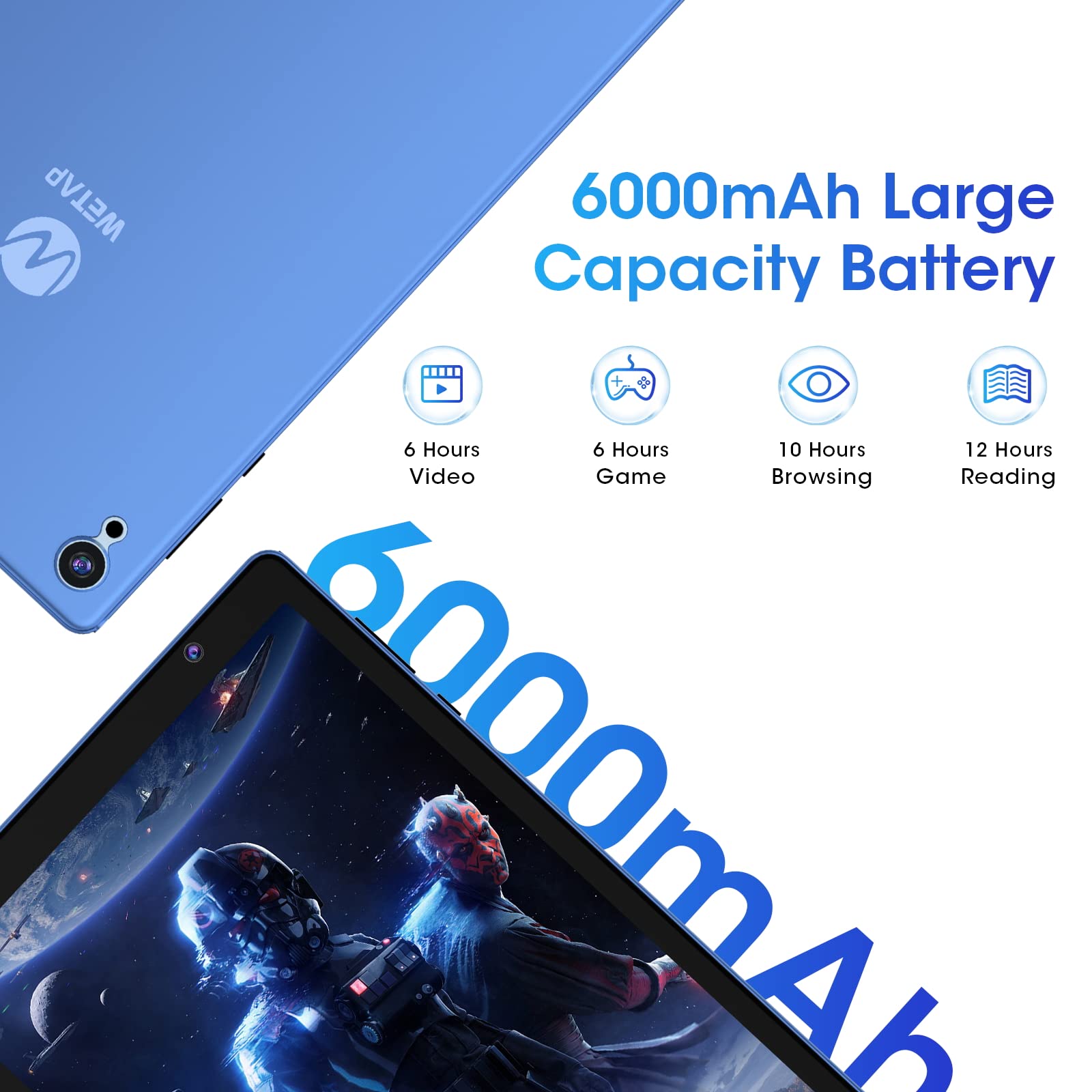 WeTap Tablet 10.1 Inch M10 Android 12.0, 2GB RAM 32GB Storage