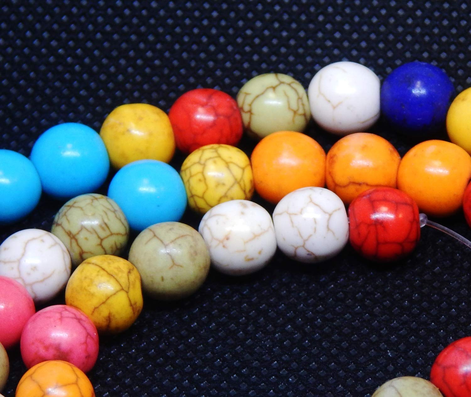 48 Perle Di Pietra Turchese Naturale 8mm - Perle Semipreziose Colorate - G420