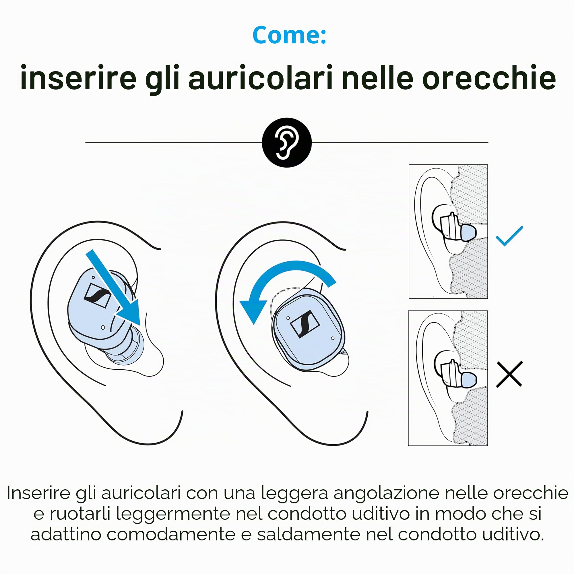 Sennheiser MOMENTUM True Wireless 4 Smart Earbuds con Bluetooth 5.4, suono cristallino, design confortevole, durata della batteria di 30 ore, ANC adattivo, LE Audio e Auracast - Rame nero