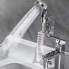 Chuveiro de Parede Pulverizador de Pia Portátil – Ducha para Lavar Cabelos, Pets e Bebês | Com Suporte de Parede – Banheiro ou Cozinha