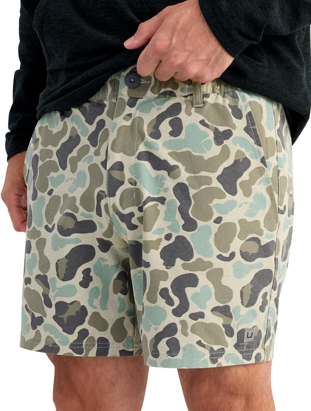 HUK Men's Next Level Camp Short, 6" Inseam Lightweight, Quick-Drying, Stretch Fishing and Outdoor Shorts