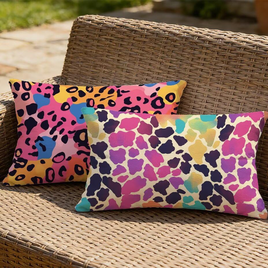 Funda cojín lumbar rectangular decorativa para sofá exterior 40x60 2