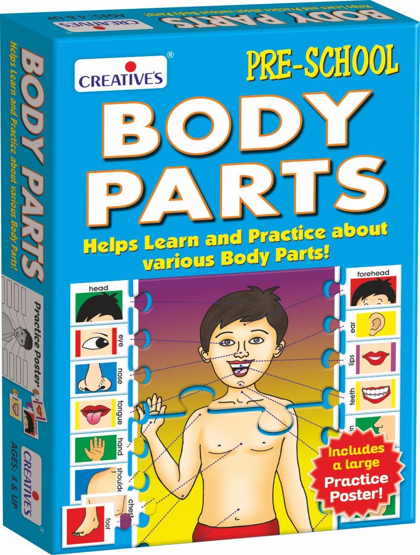 Creative's Body Parts | Pre-School Learning & Educational Puzzles | Children Identify Body Parts | Learning Puzzles for Kids | Ages 4 & Up