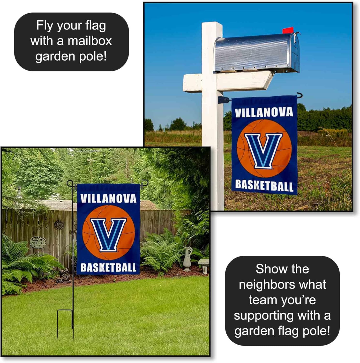 Villanova Wildcats Basketball Garden Flag - Image 4