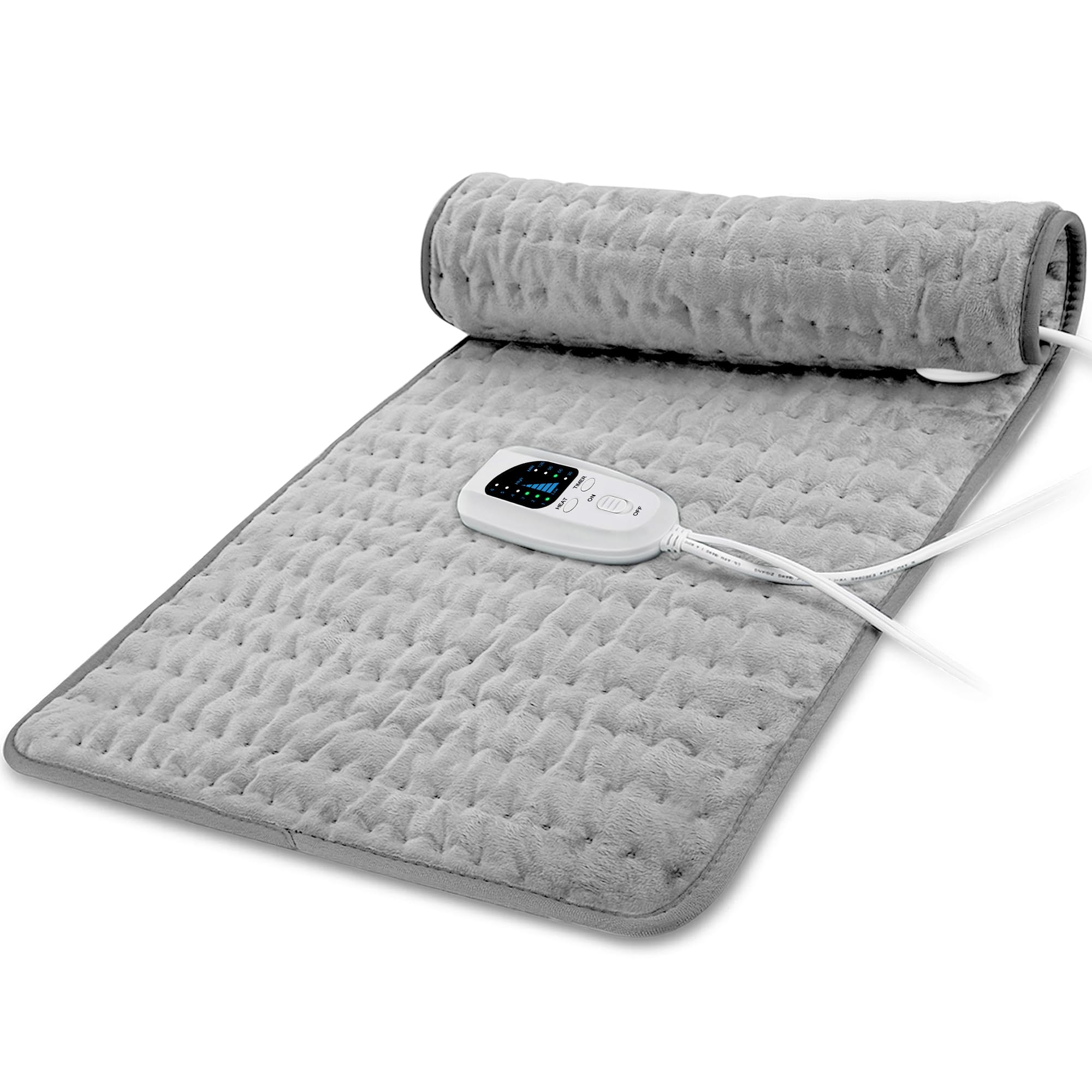 33"x17" Electric Heating pad for Back Neck Shoulder Knee Arms Legs- Electric Heat Pads with 6 Heat Settings &amp; Auto Shut Off &amp;Dry/Moist Heat Heating Pad for Birthday Mother Father Gril Men Women