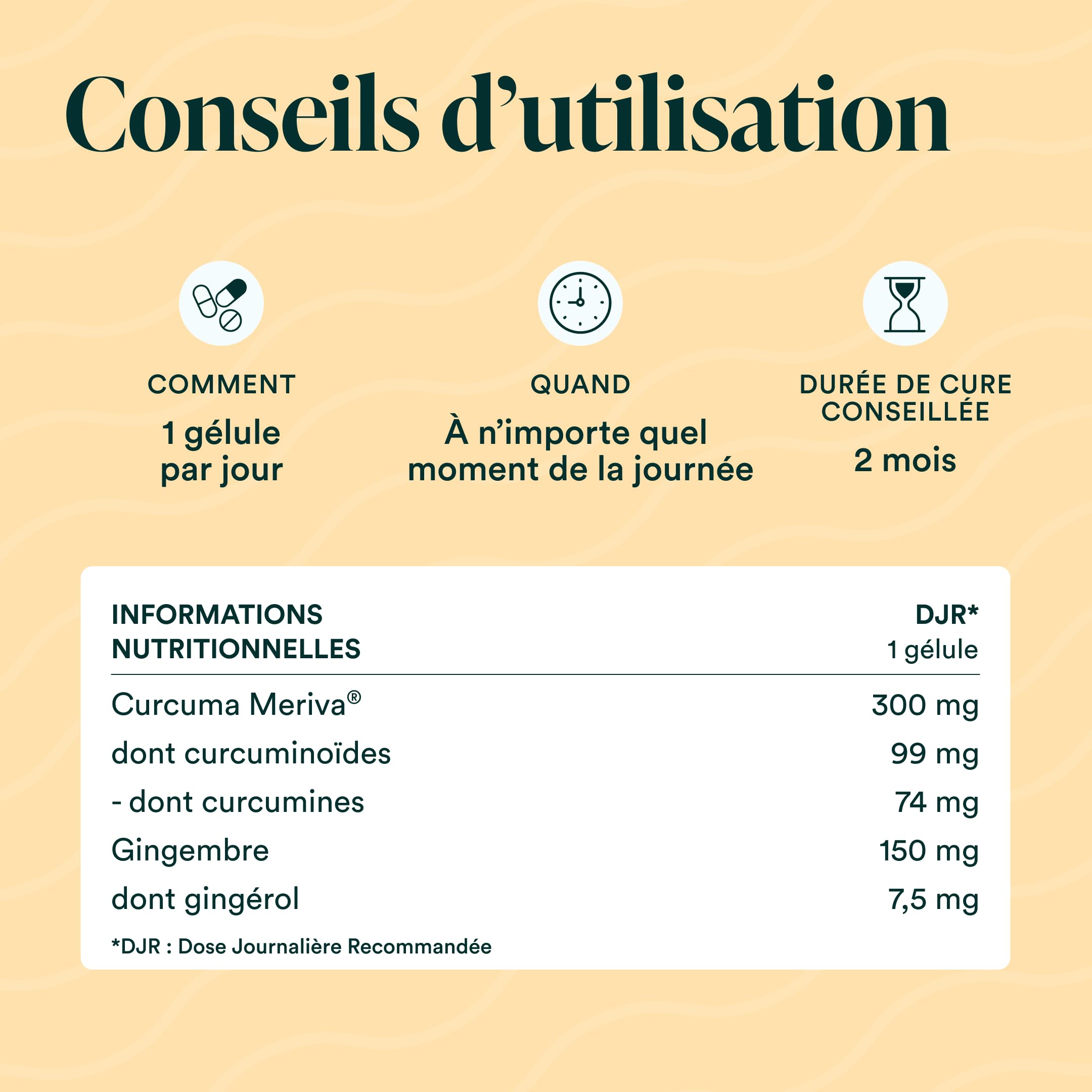 NOVOMA Curcuma 300mg Breveté Meriva®, avec Gingembre, Soutient la Digestion et le Confort Articulaire, Haute Teneur en Curcumine, Cure de 2 mois, Fabriqué en France