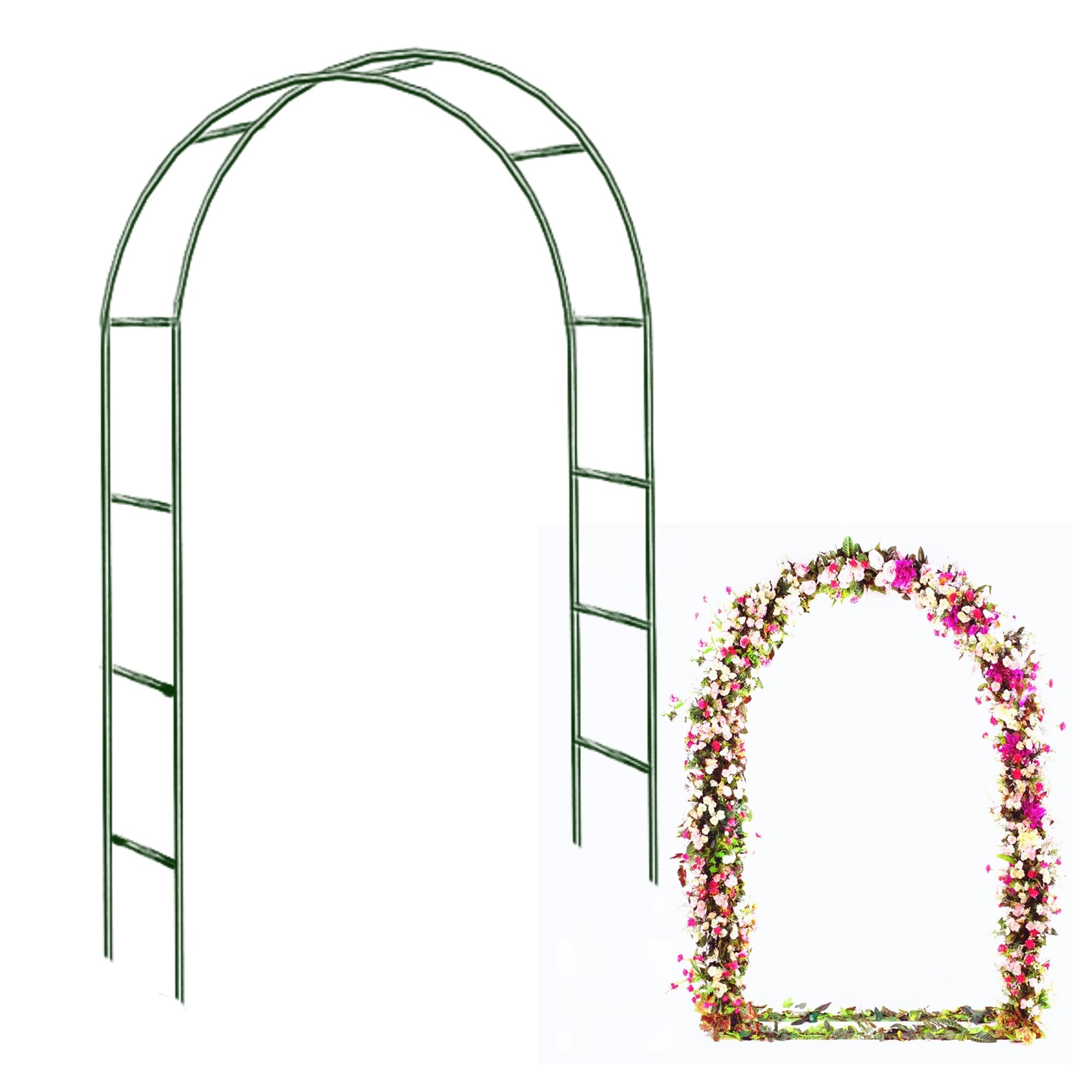 Garden Trellis For Climbing Plants UNHO Heavy Duty Metal Garden Arch ...