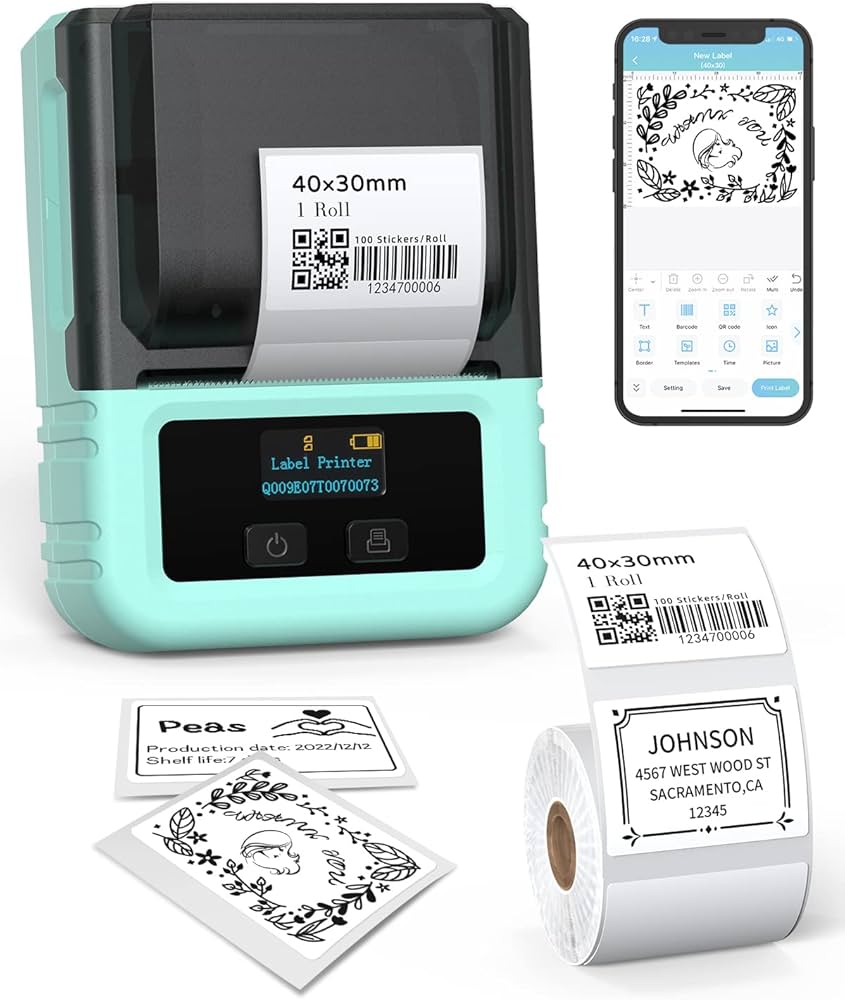 Amazon.co.jp: Phomemo M120 感熱ラベルプリンター スマホ対応 ラベル