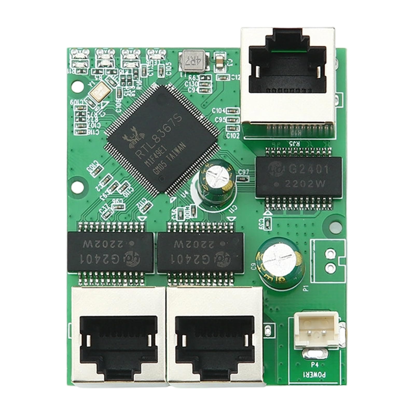 Modulo commutatore Ethernet a 3 Porte RJ45 Scheda Madre Industriale Accessori Rete Gigabit Ethernet Modifica
